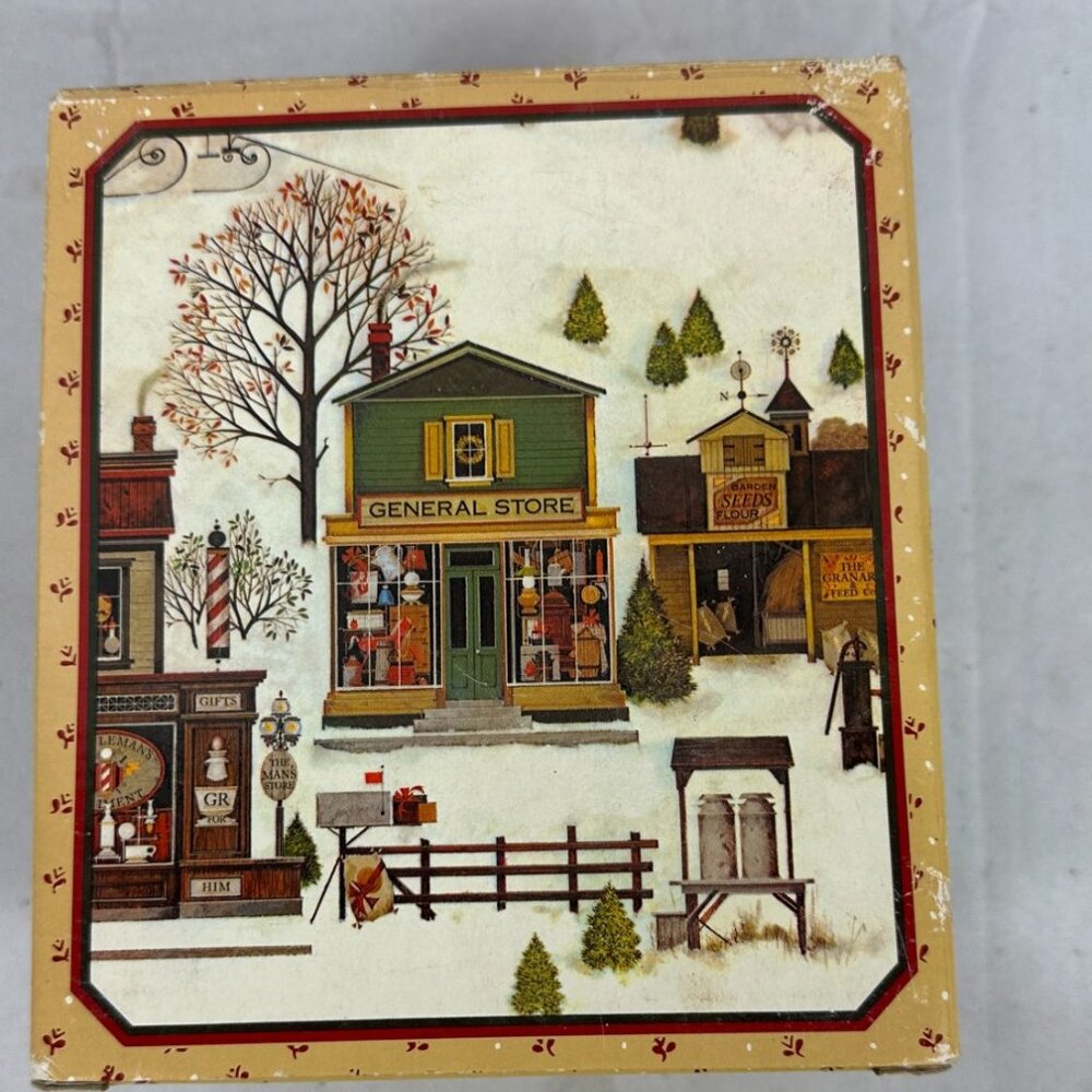 Avon Celebrates A Country Christmas McConnells Corners General Store Ceramic Box